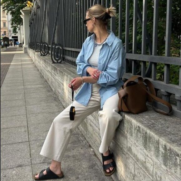 Birkenstock Black Leather Sandals Comfortable Durable US 8 - 8.5 Casual Travel - Picture 15 of 16